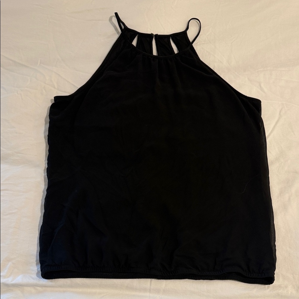 Express Black Halter Neck Women's Top • Size L